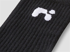 Name It strømper sort med logo 5-pak